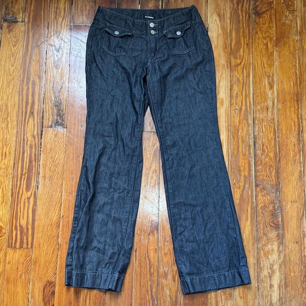 Early 2000s flamingo dark wash denim pants
